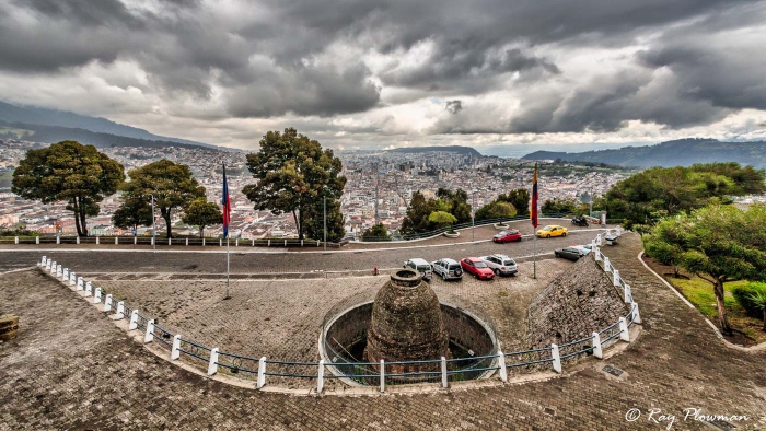 Northerly Panorama of Quito City from El Panecillo, Ecuador