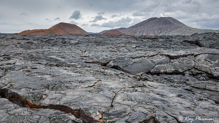 Sullivan Bay lava field featuring pyroclastic tuff cones