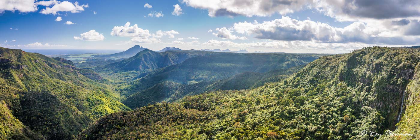 Black River Gorges panorama from the viewpoint on the Plaine Champagne Road in Mauritius