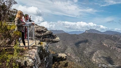 The Balconies Lookout in the Grampian Mountains