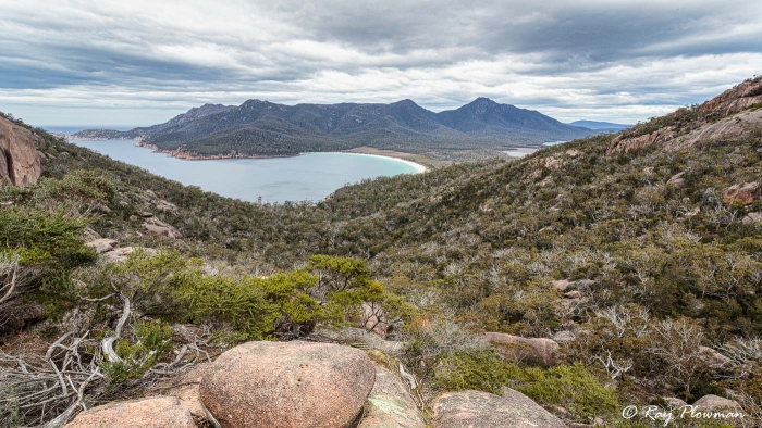 Wineglass Bay from the Lookout at Freycinet National Park